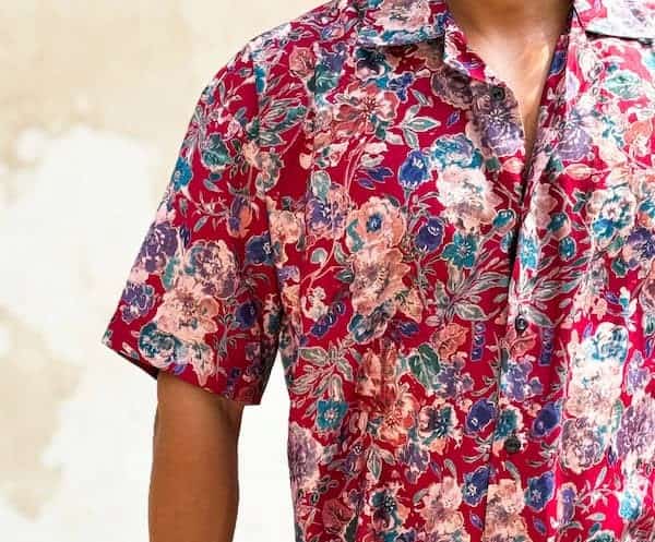 تصویر 2 از پیراهن مردانه گل دار با طراحی خاص و دوخت حرفه ای